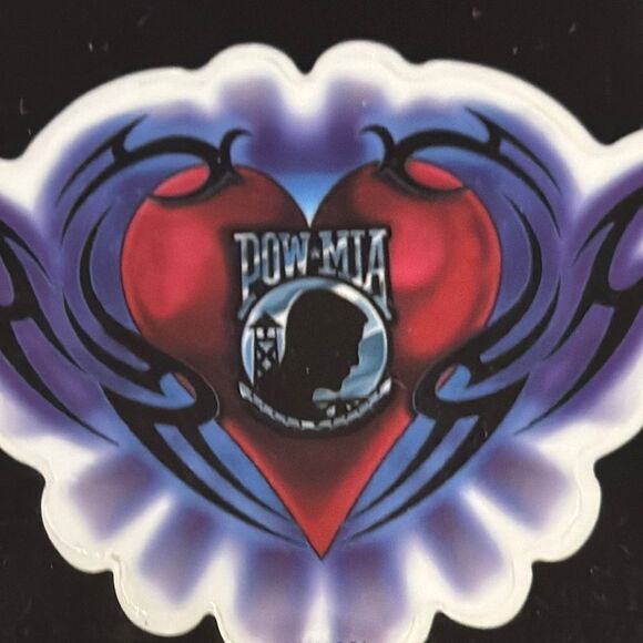 Hot Leathers transparent decals, POWMIA never forget, Transparent Decals Set - Picture 5 of 6